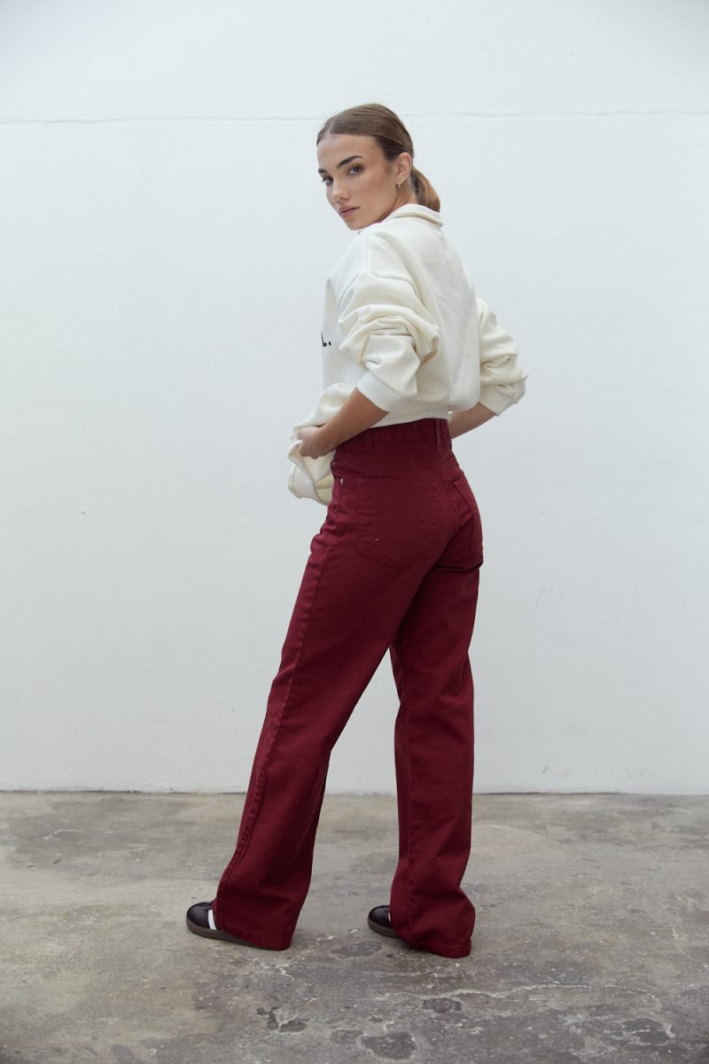 WIDE LEG BORDO - Imagen 2