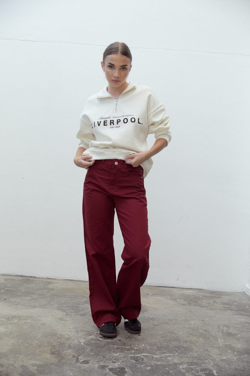 WIDE LEG BORDO