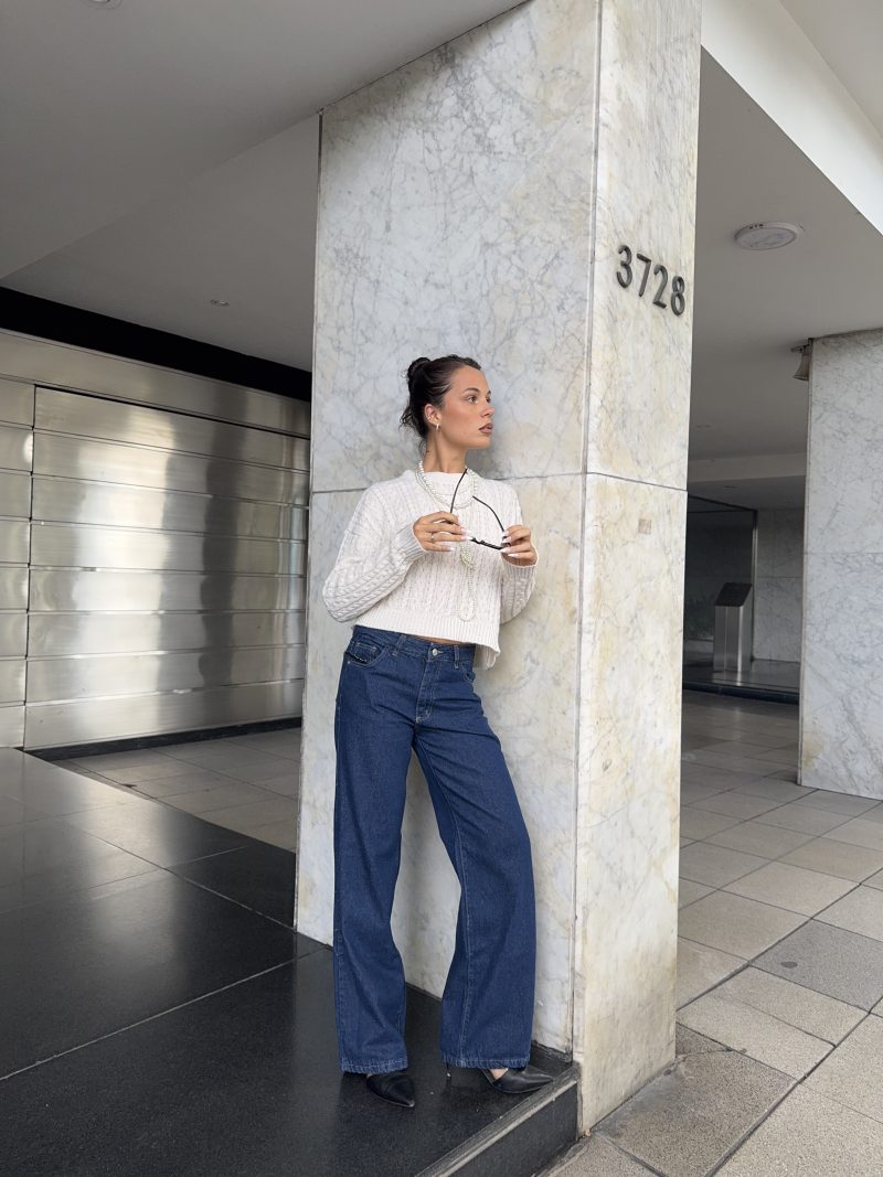 WIDE LEG PIA TIRO BAJO - Imagen 4