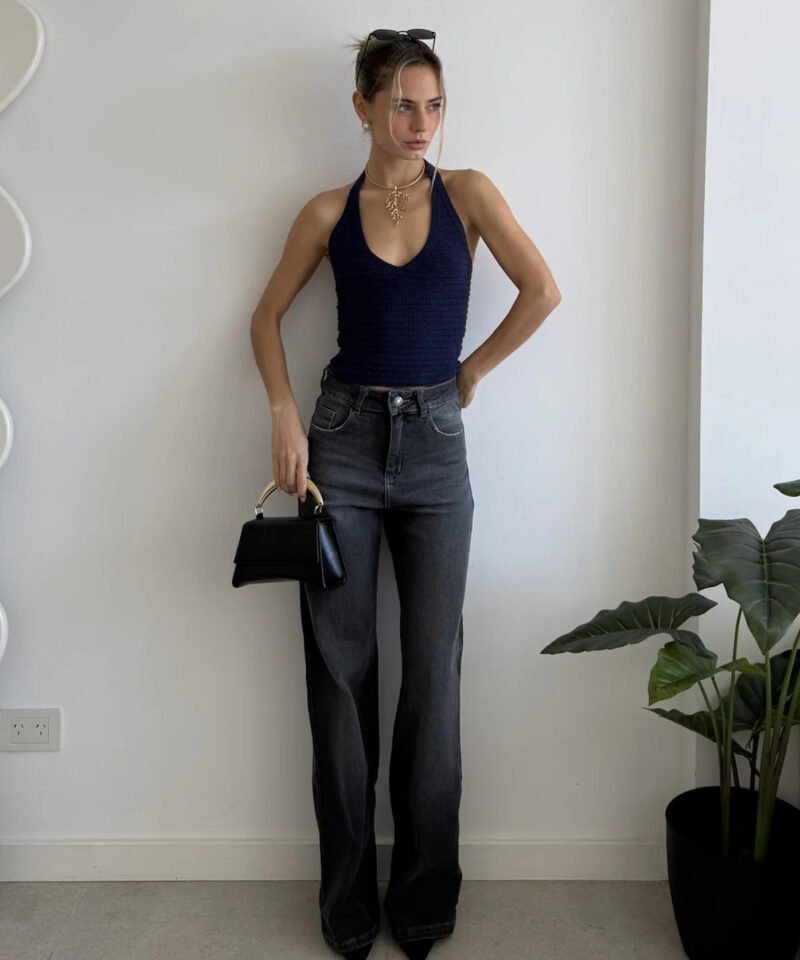 WIDE LEG GREY