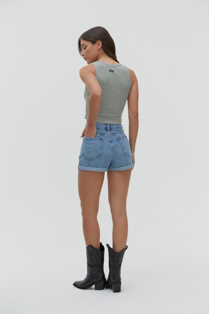 SHORT AZUL TACHA PLANA - TW13 - Imagen 4