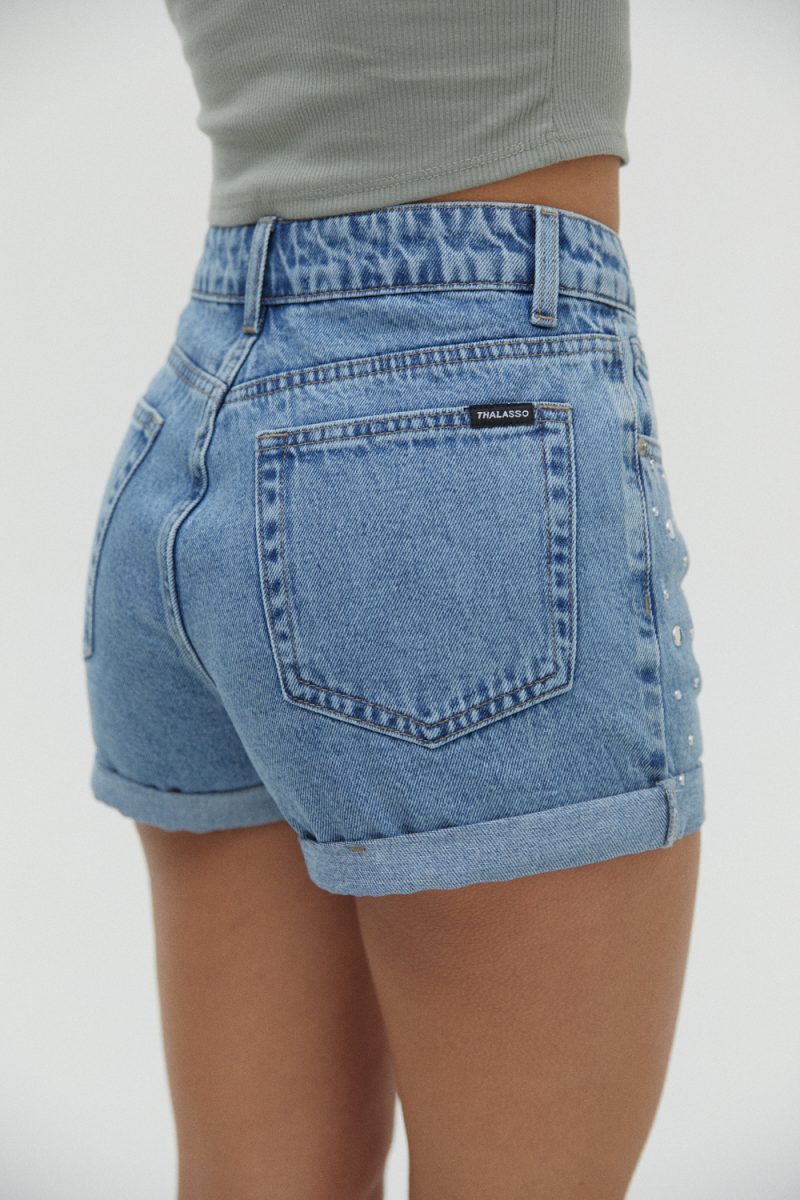 SHORT AZUL TACHA PLANA - TW13 - Imagen 3
