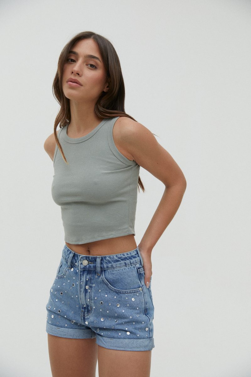 SHORT AZUL TACHA PLANA - TW13 - Imagen 5