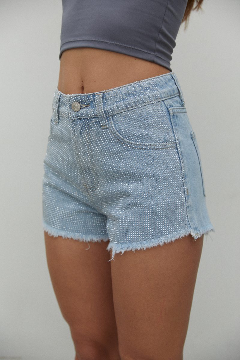 SHORT CELESTE FULL STRASS - TW4 - Imagen 2