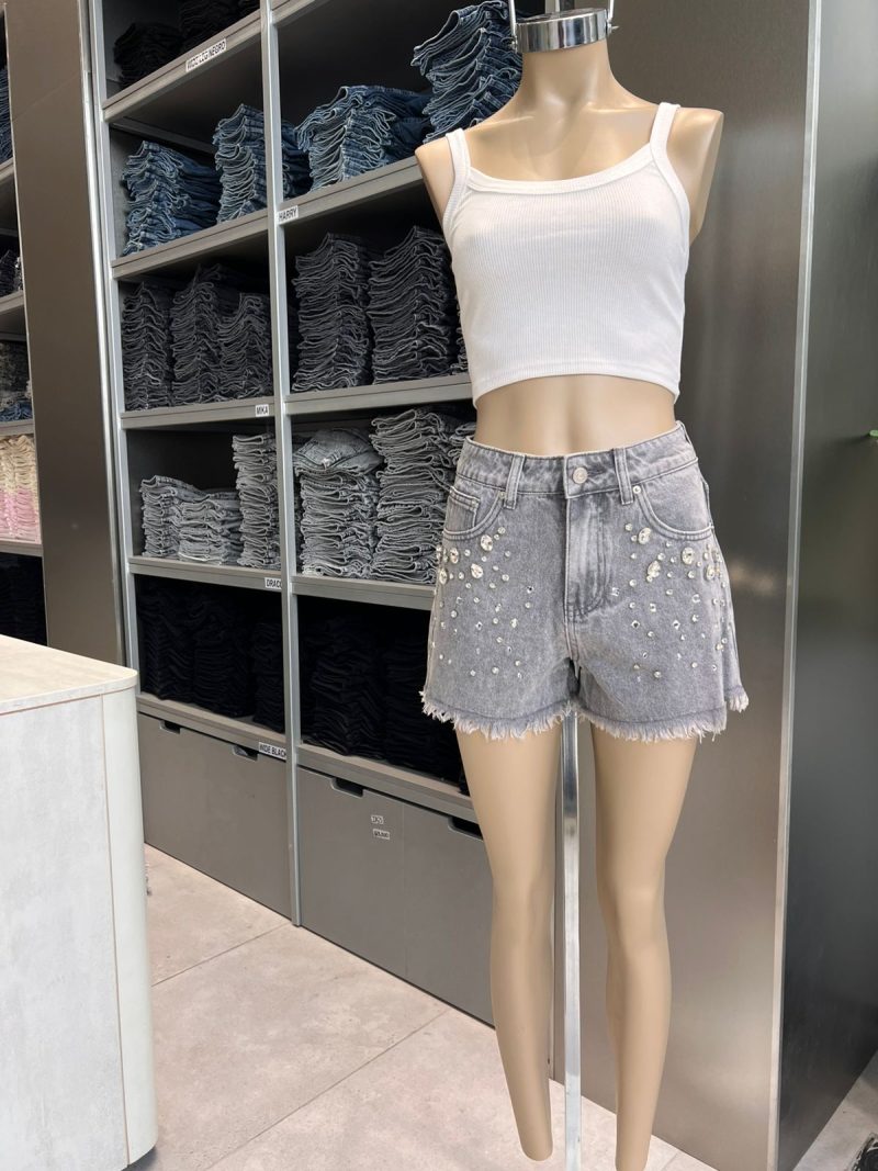 SHORT GRIS CRISTALES - TW11GRIS