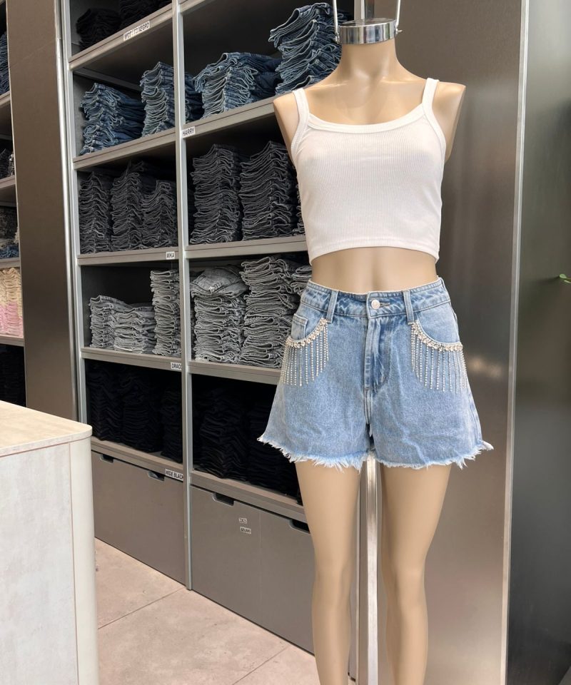 SHORT DESCLECADO CADENAS - TW12