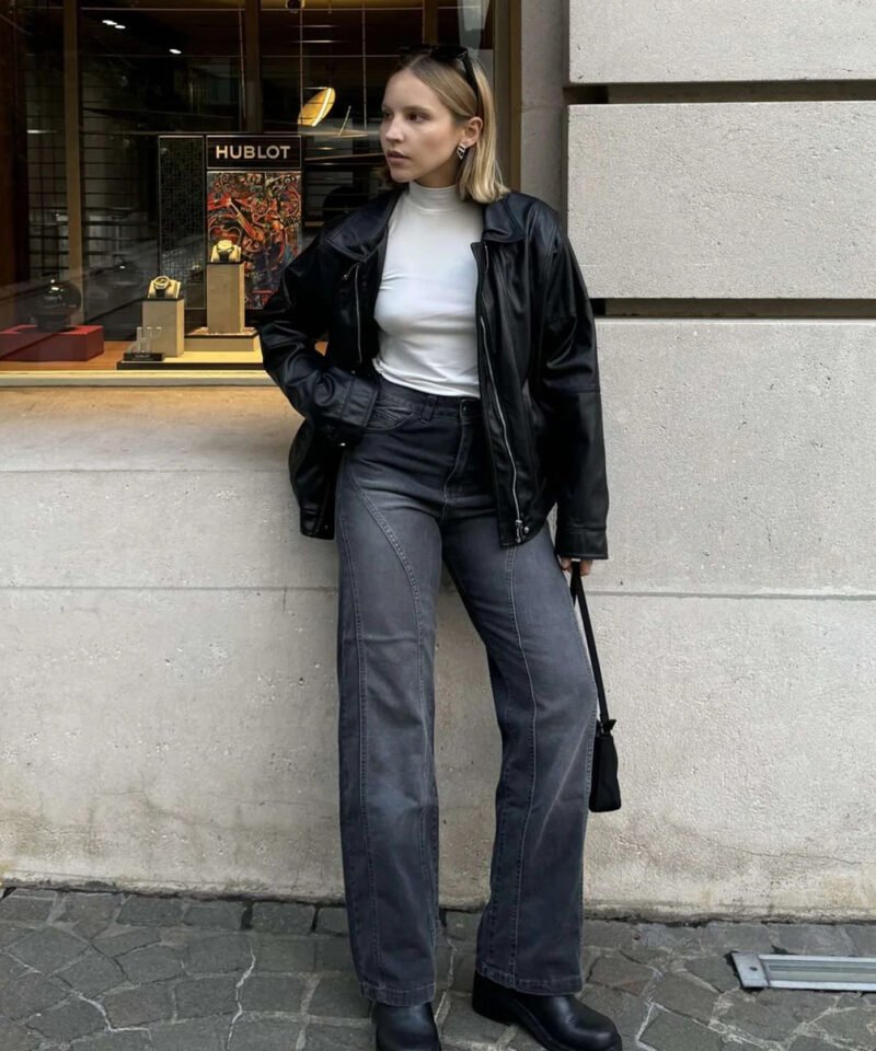 WIDE LEG BENE CON RECORTES