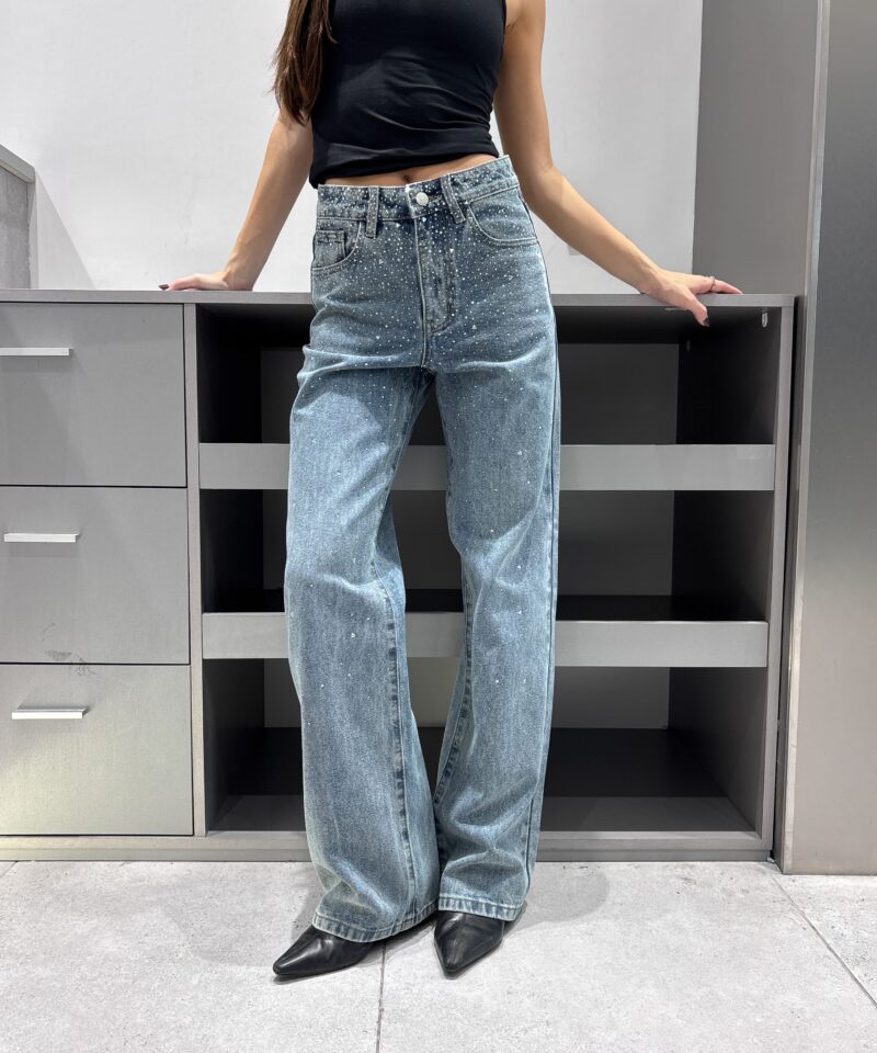 WIDE LEG STARRY AZUL - T804 AZUL