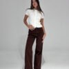 WIDE LEG BROWN