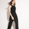 WIDE LEG RIPPLE STRASS NEGRO - TH1NEGRO - Imagen 4