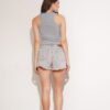 SHORT DESFLECADO DIAMANTES GRIS - TH19GRIS - Imagen 4