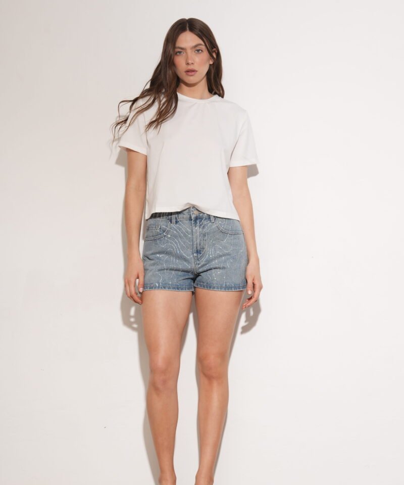 SHORT RIPPLE STRASS CELESTE - TH12CELESTE