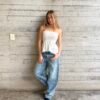 WIDE LEG STRASS CORAZONES - TJ4 - Imagen 4