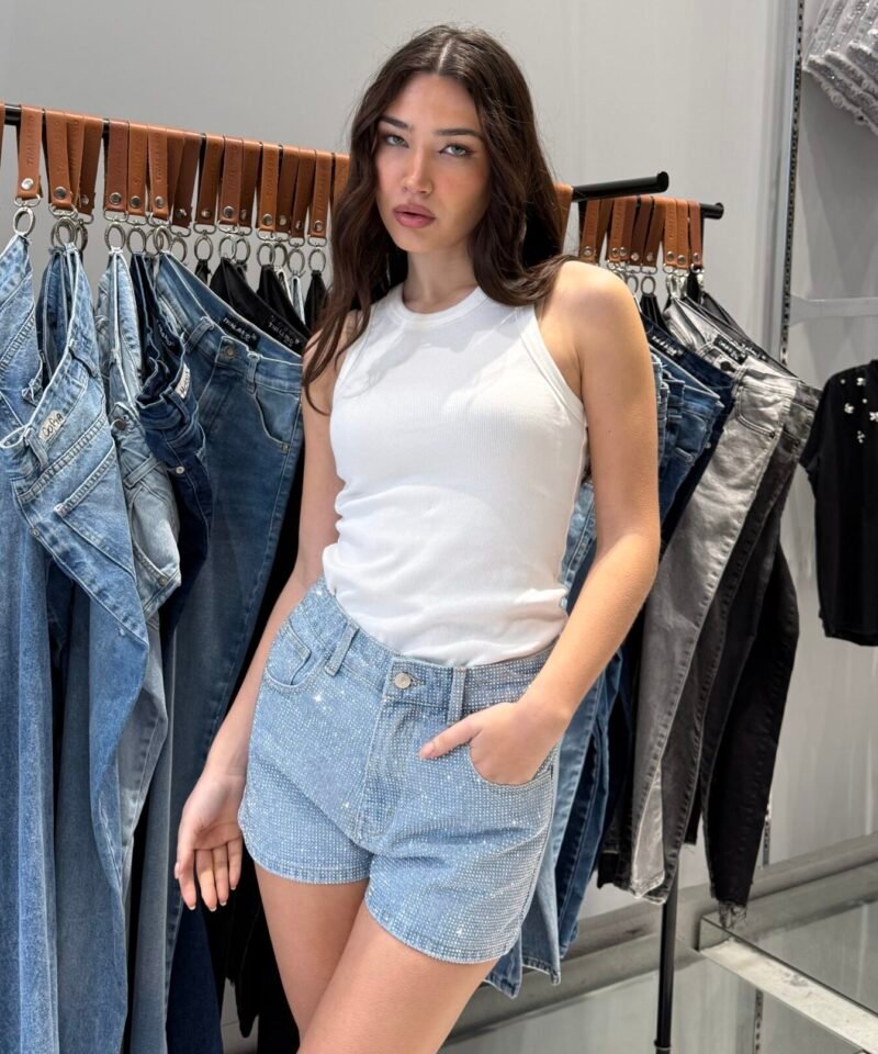SHORT FULL STRASS CELESTE - TH17