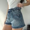 SHORT CARPINTERO SIDE STRASS AZUL - TH20 - Imagen 2