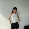 SHORT STRASS COMBINADO NEGRO - TH26 - Imagen 4