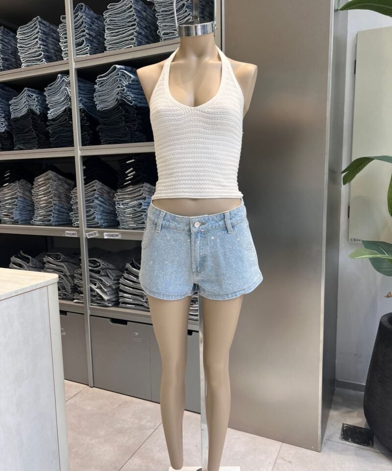 SHORT FULL STRASS CELESTE - TH25CELESTE