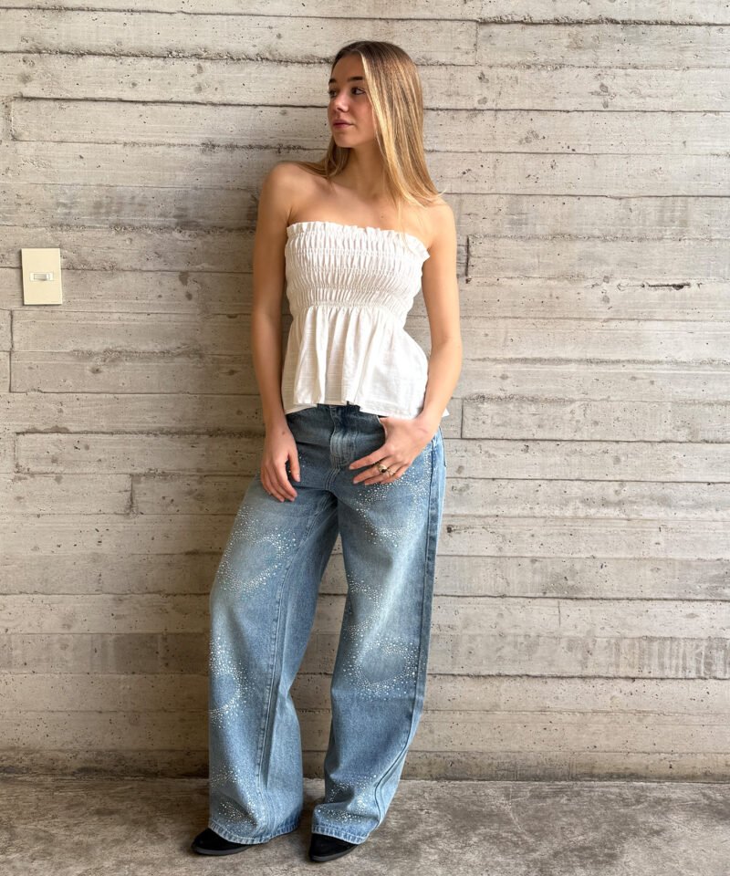 WIDE LEG STRASS CORAZONES - TJ4