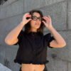 CAMISA CORTA CON VOLADOS