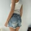 SHORT AZUL CRISTALES - GU6 - Imagen 2